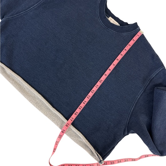 Good American Jeanius Indigo Denim Sweatshirt (set available) - Picture 4 of 10